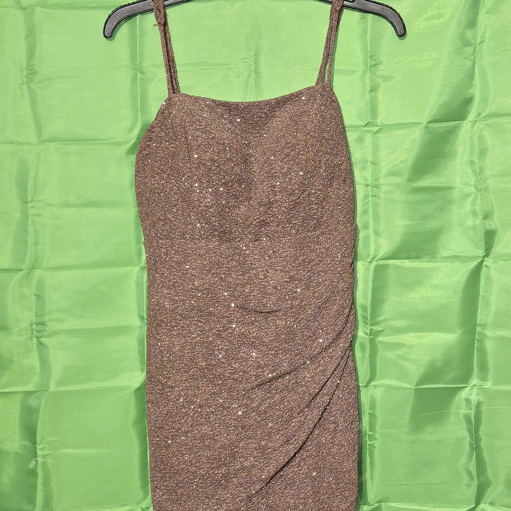 Chic Brown Mini Dress